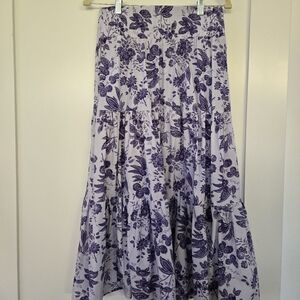 Hill House Florence Lilac Midi Skirt | Size S